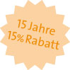 15% Rabatt