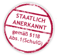 Staatlich anerkannter Abschluss Siegel