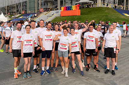 IST-Team beim Firmenlauf "B2Run" in Düsseldorf