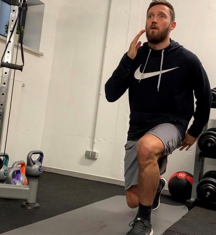 Marco Höger beim Training